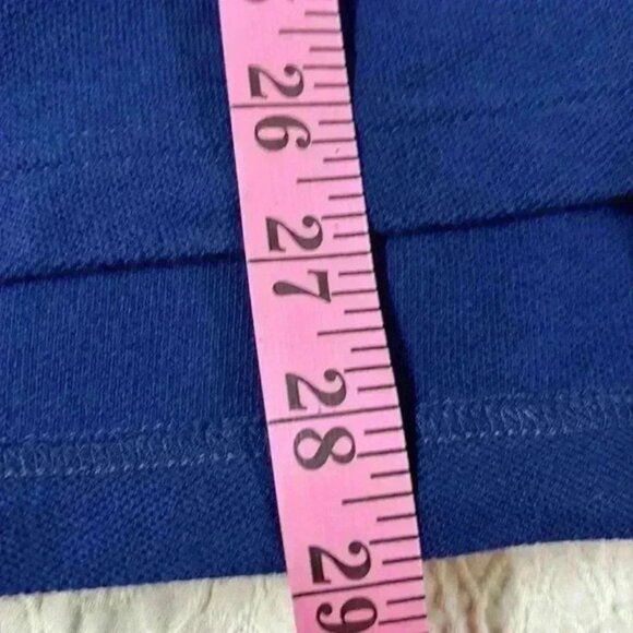 Men's Chaps 3 Button Shirt Royal Blue Size Large - Picture 7 of 8